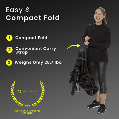 Jeep Destination Ultralight Side By Side Double Stroller With Lightweight Frame And Smooth Ride
