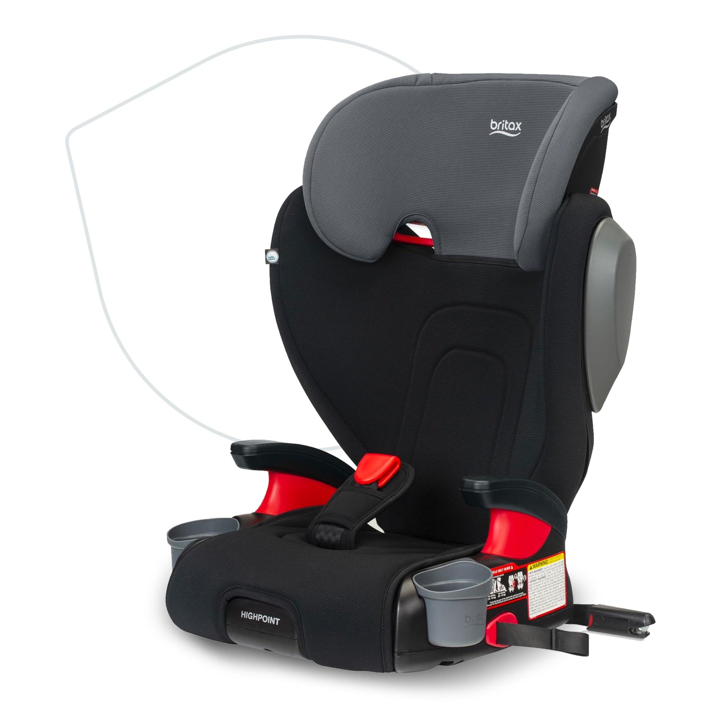Britax Skyline Belt Positioning Booster Car Seat 2 Stage Design For Growing Kids Dusk Color