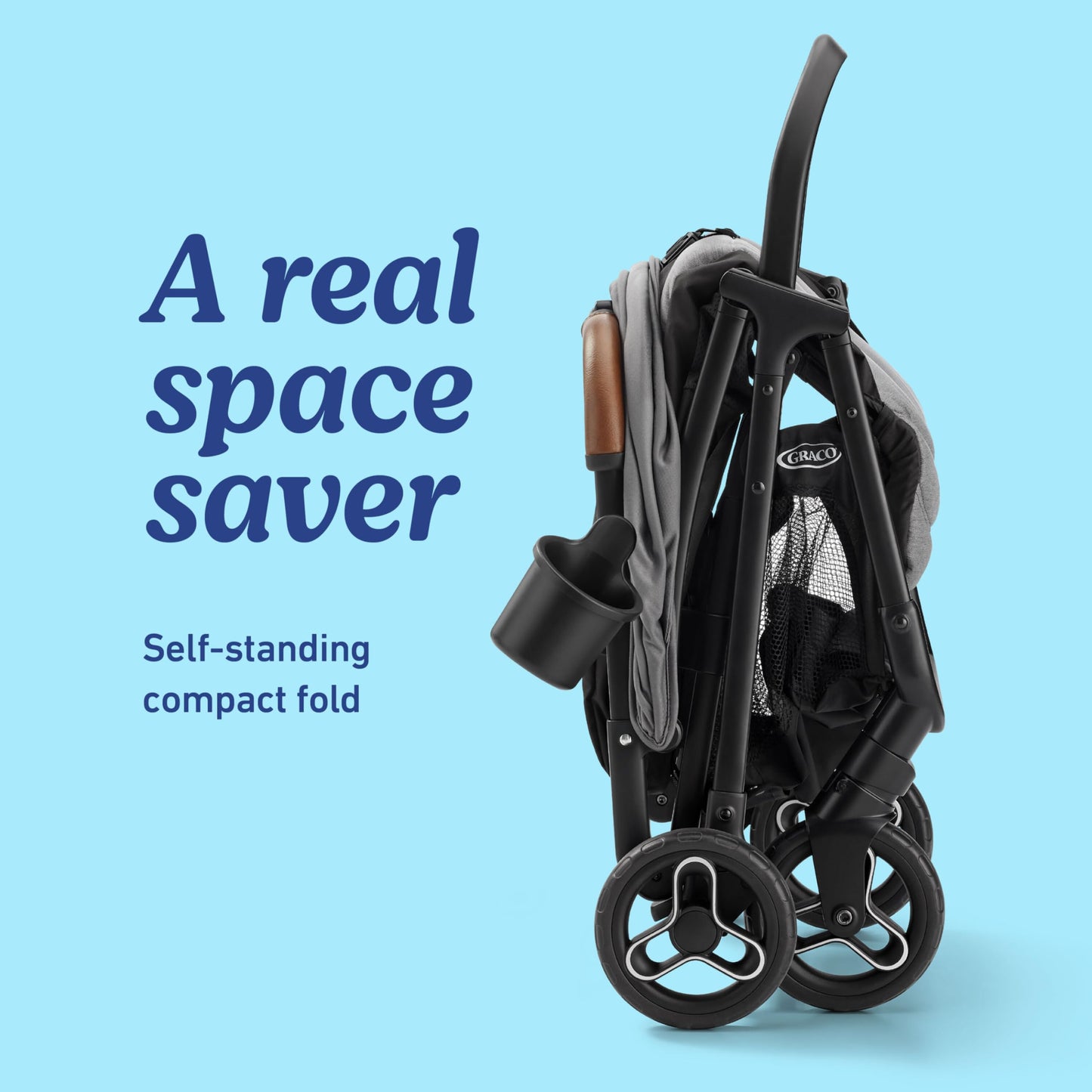 Graco Ready2Jet Compact Stroller With One Hand Automatic Fold For Easy Travel In Any Venue
