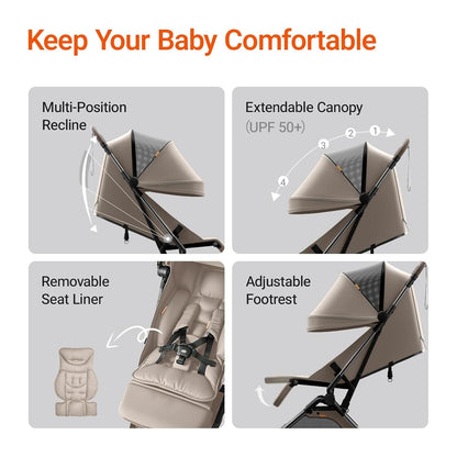 Ultra Air Lightweight Baby Travel Stroller One Handed Fold