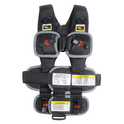 RideSafer Portable Car Seat Small Black Lightweight For Travel And Everyday Child Safety