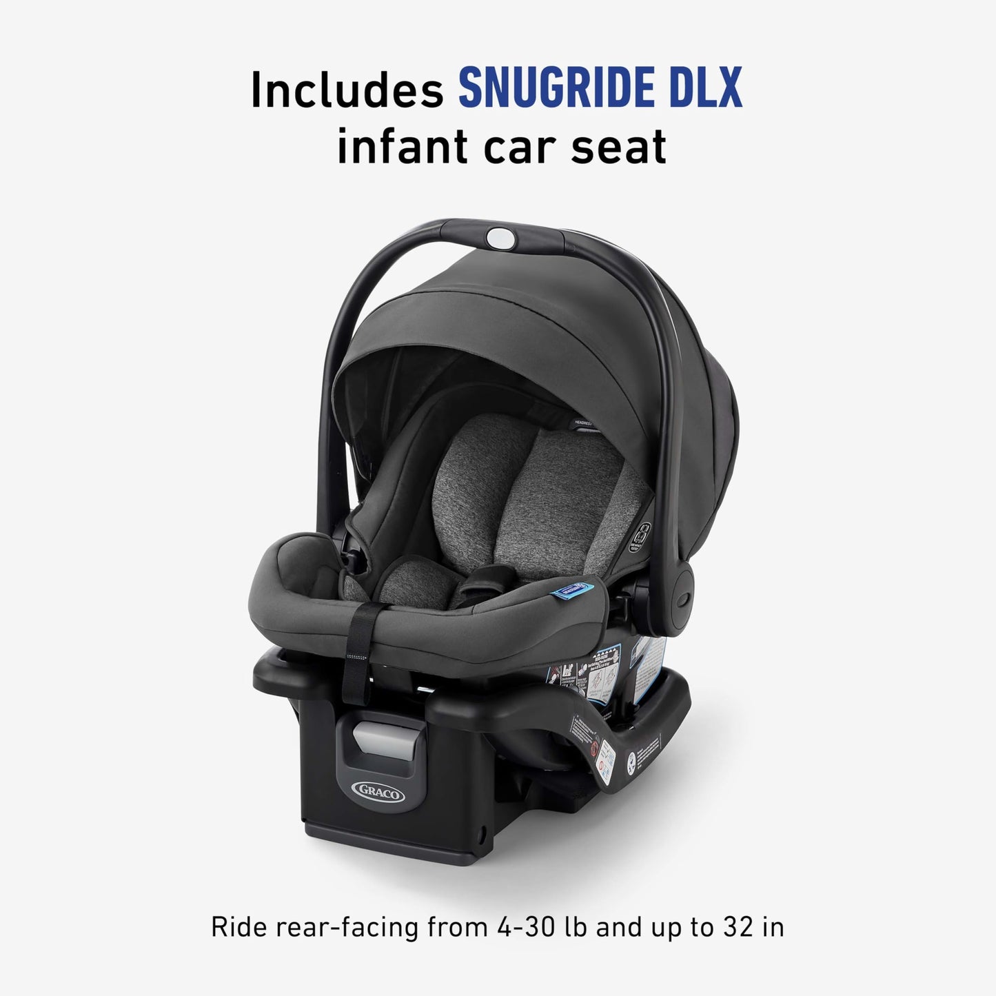 Graco Modes Nest Travel System With Slide2Me Height Adjustable Seat