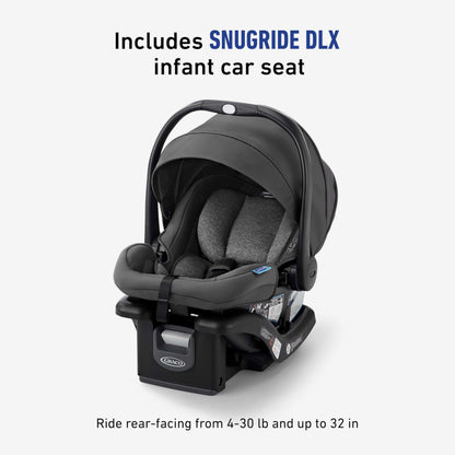 Graco Modes Nest Travel System With Slide2Me Height Adjustable Seat