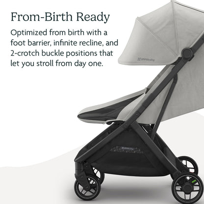 UPPAbaby Minu V3 Travel Stroller Lightweight One Hand Fold For Easy Overhead Travel