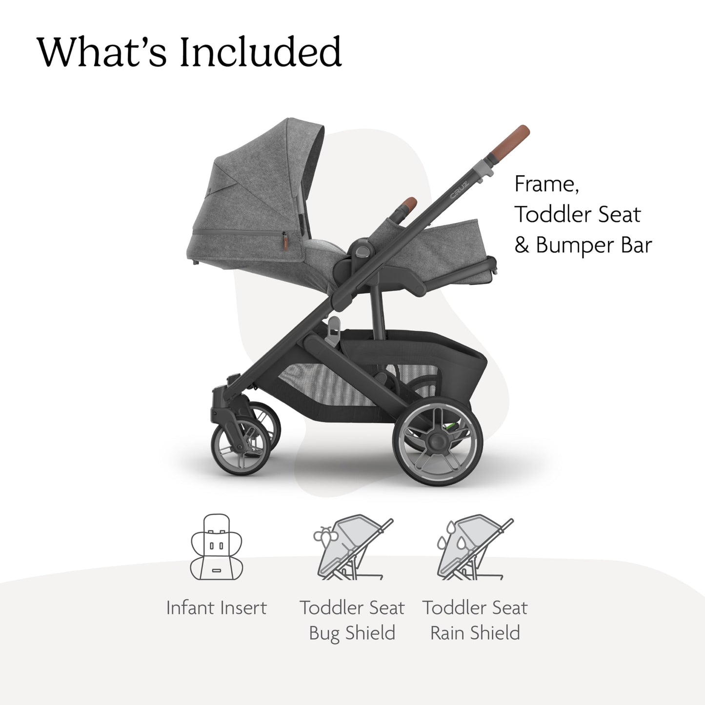 UPPAbaby Cruz V3 Stroller Car Seat Compatible Effortless Day To Day Maneuverability