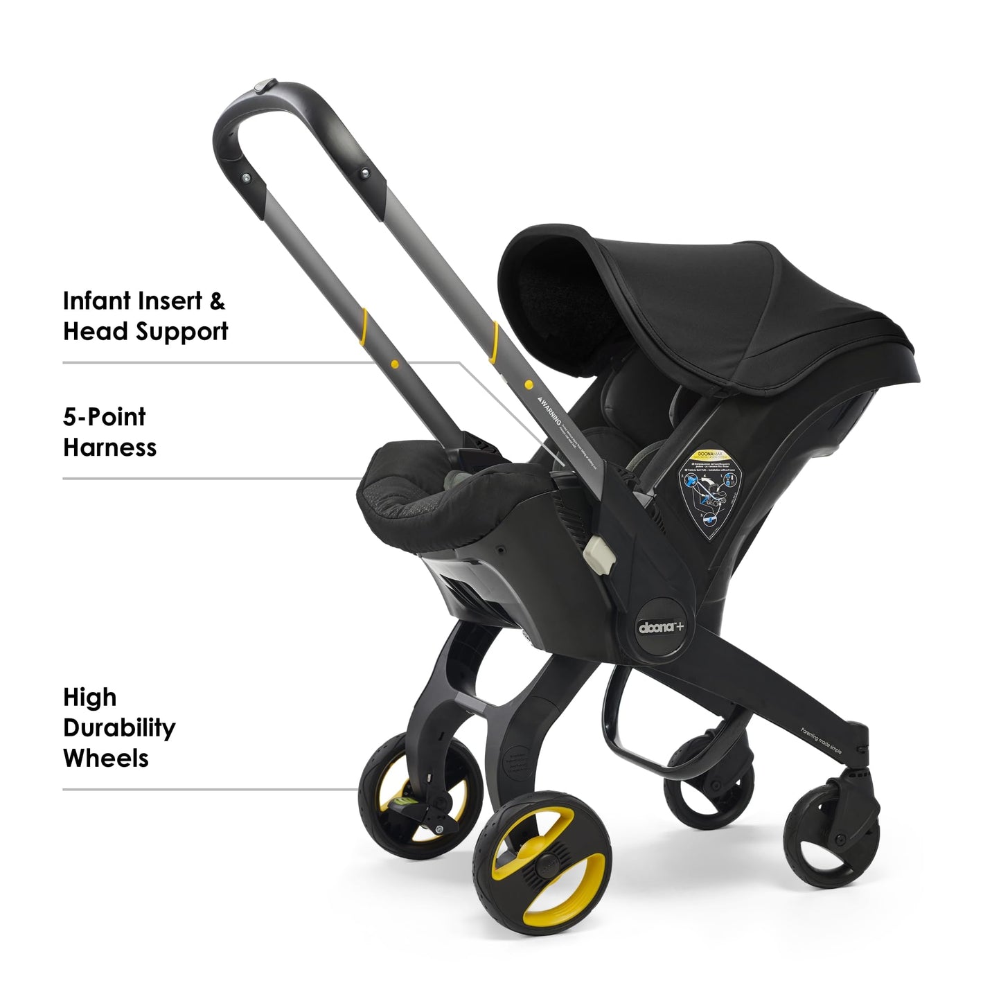 Doona Car Seat and Stroller Travel System All in One Easy Fold