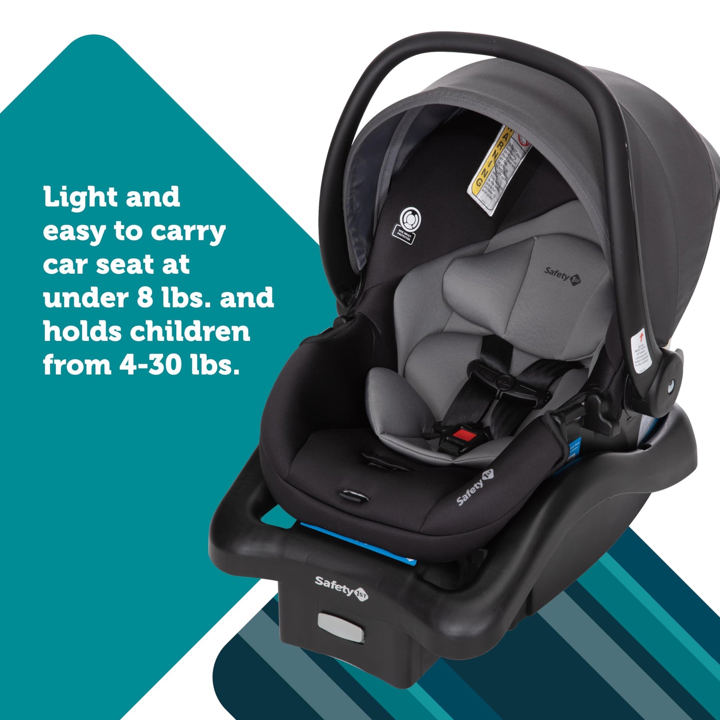 Safety 1st Smooth Ride Travel System Stroller With OnBoard FLX Infant Car Seat Easy Install And Large Canopy