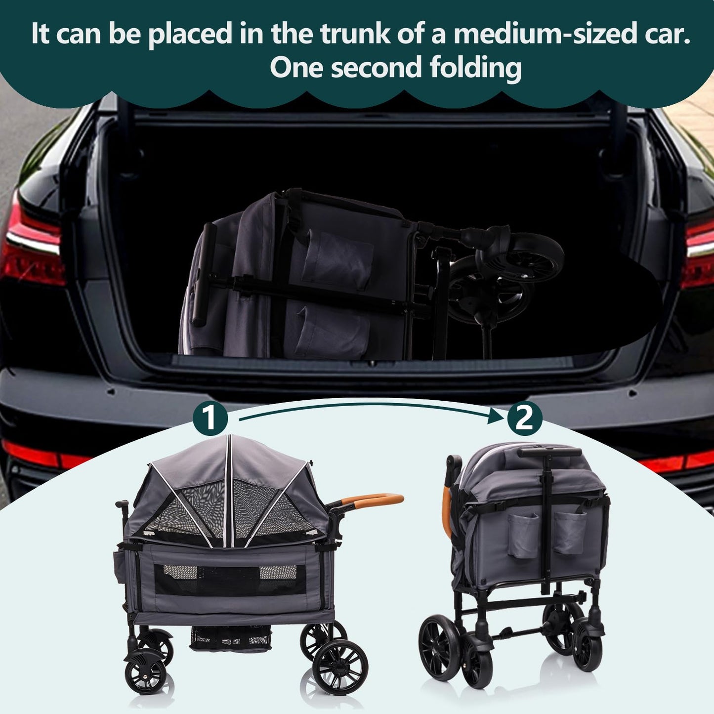 Wagon Stroller For Two All Terrain Travel