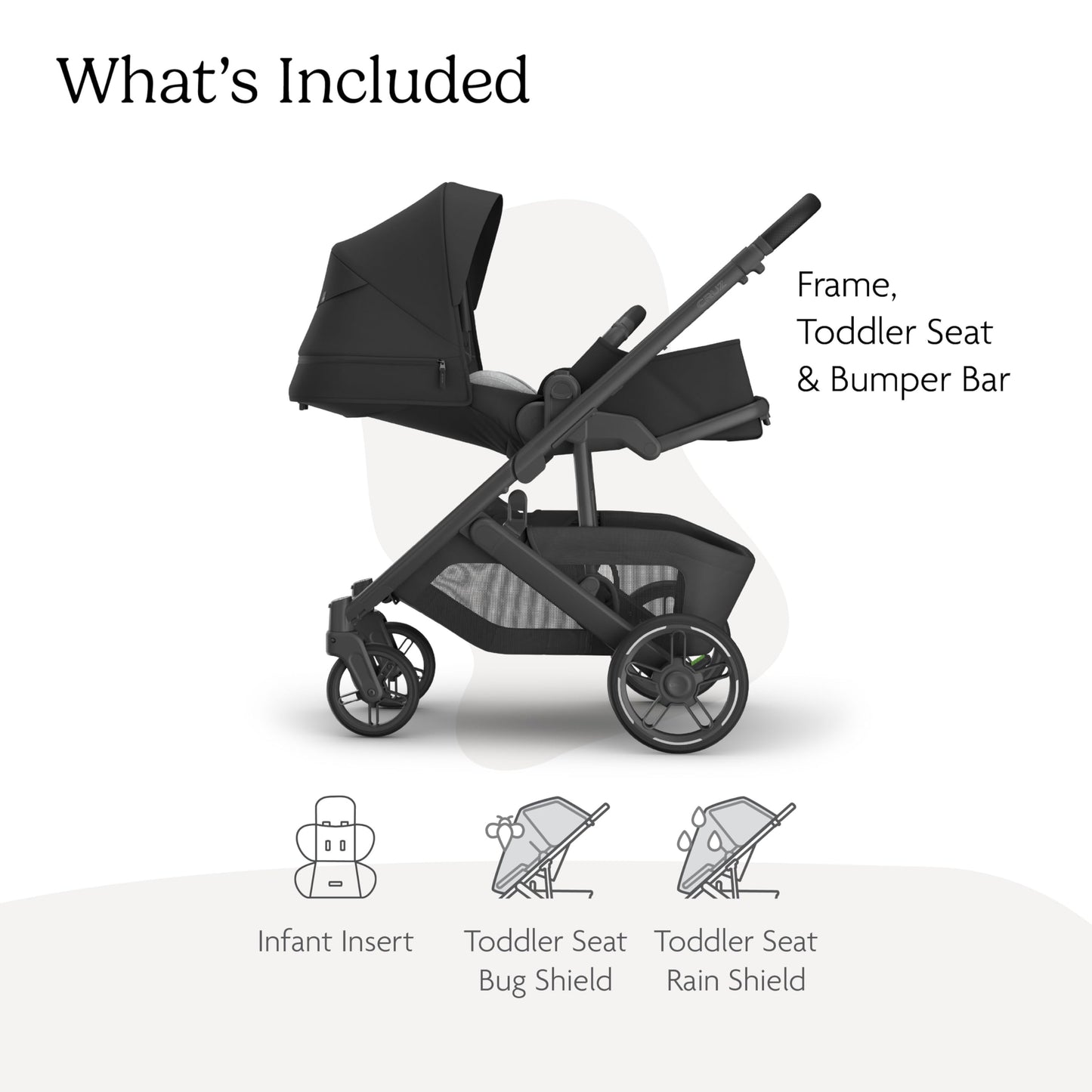 UPPAbaby Cruz V3 Stroller Car Seat Compatible Effortless Day To Day Maneuverability