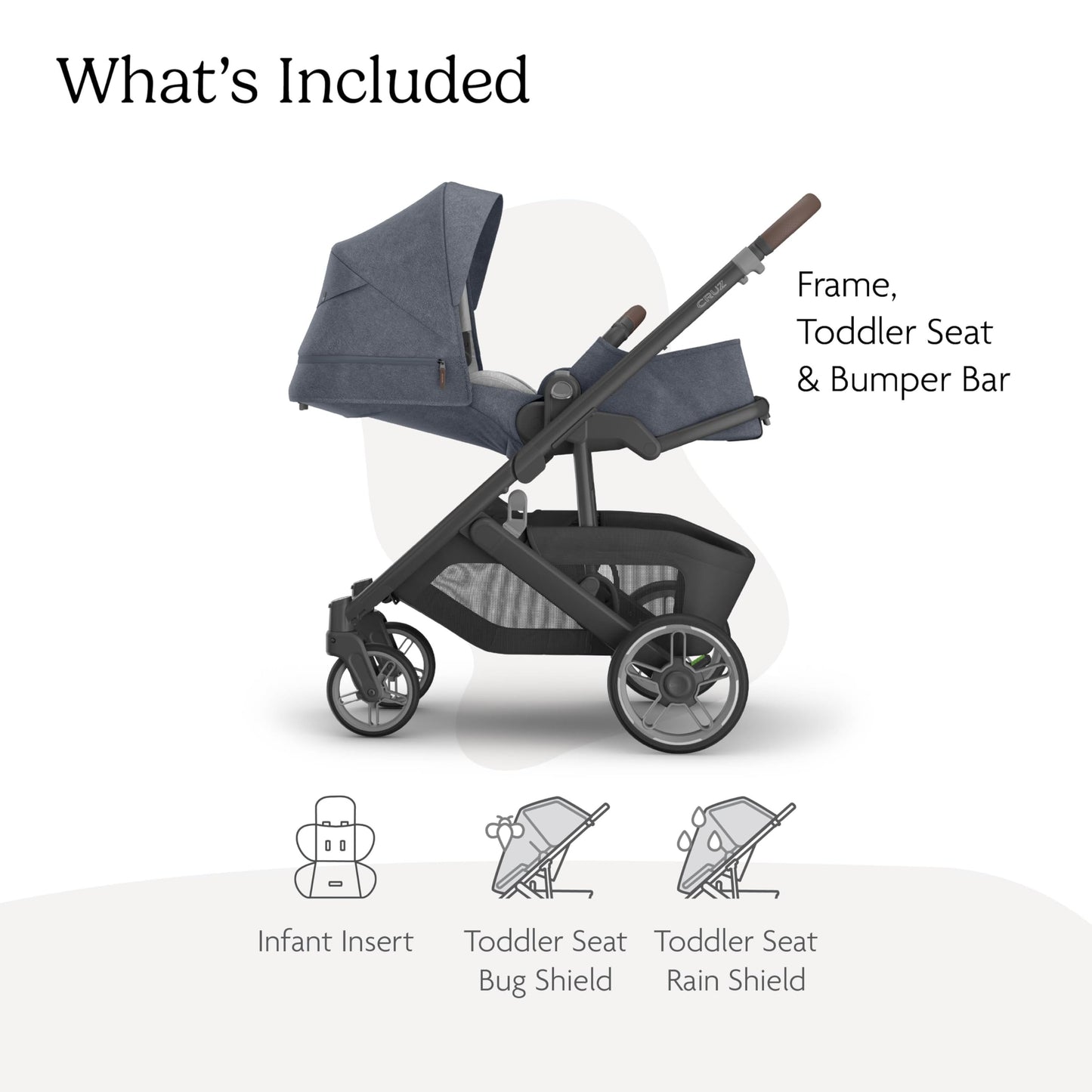 UPPAbaby Cruz V3 Stroller Car Seat Compatible Effortless Day To Day Maneuverability