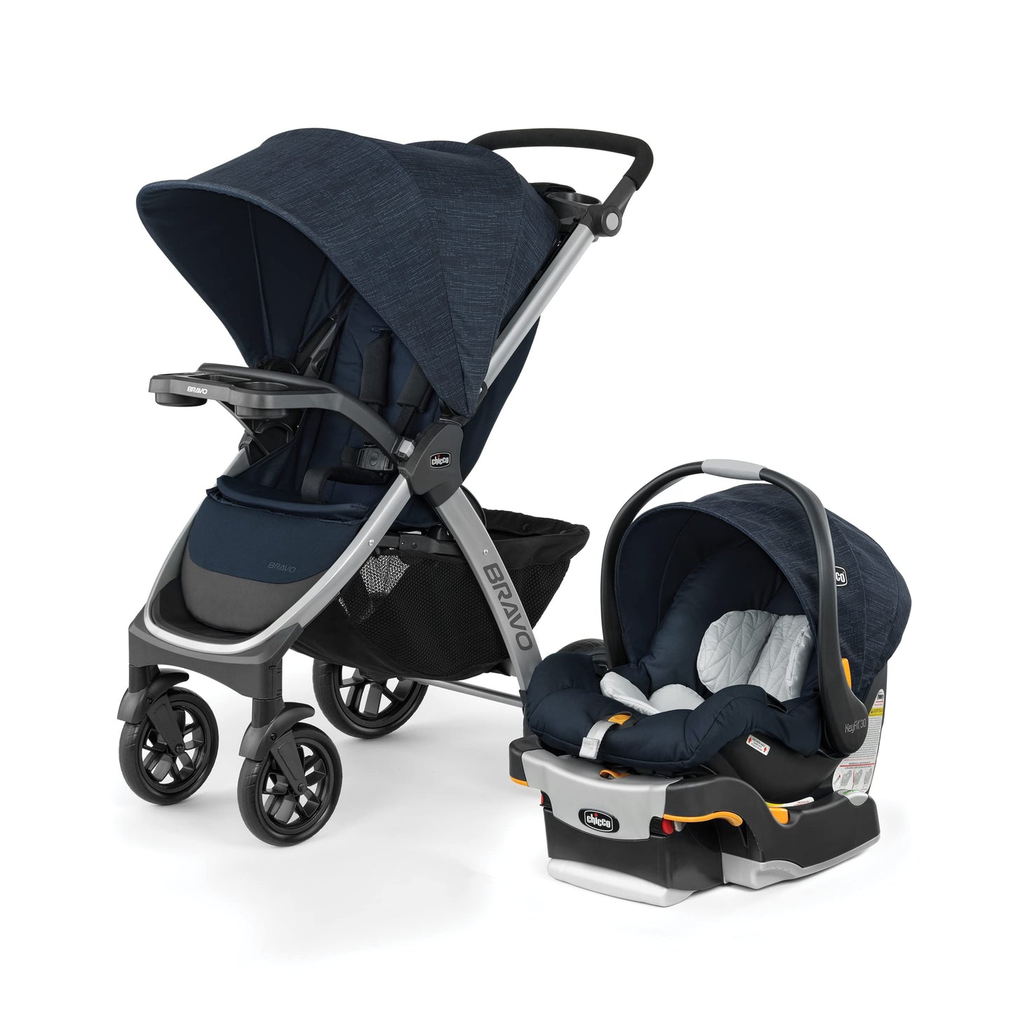 Chicco Bravo Trio Travel System With KeyFit 30 Car Seat And Base