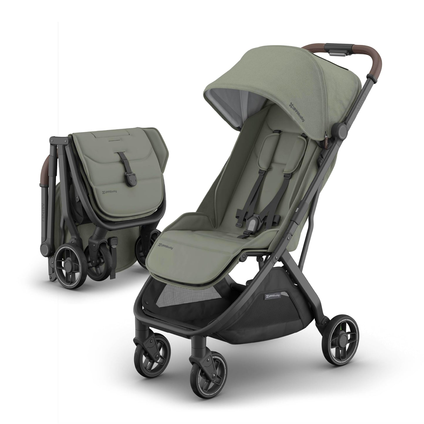 UPPAbaby Minu V3 Travel Stroller Lightweight One Hand Fold For Easy Overhead Travel