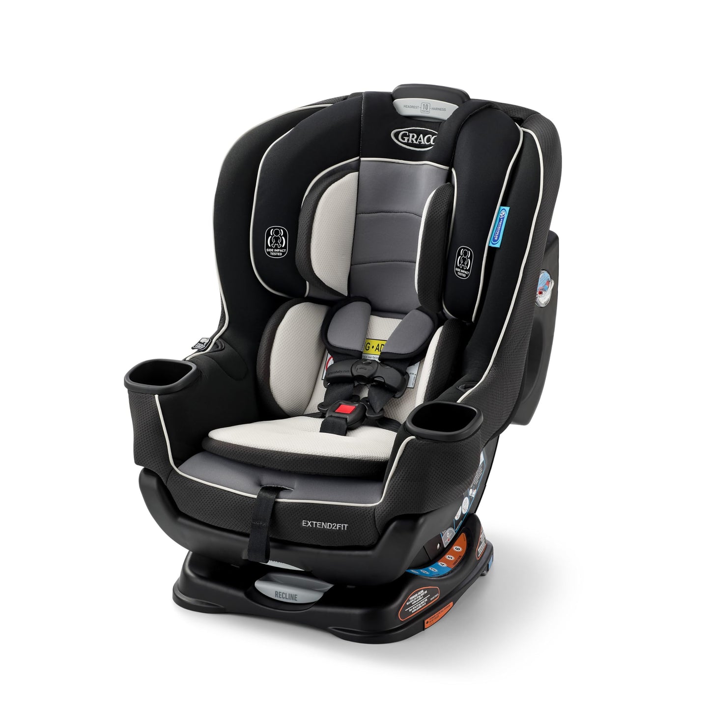 Graco Extend2Fit Convertible Car Seat With 4 Position Extension Panel For Extra Legroom