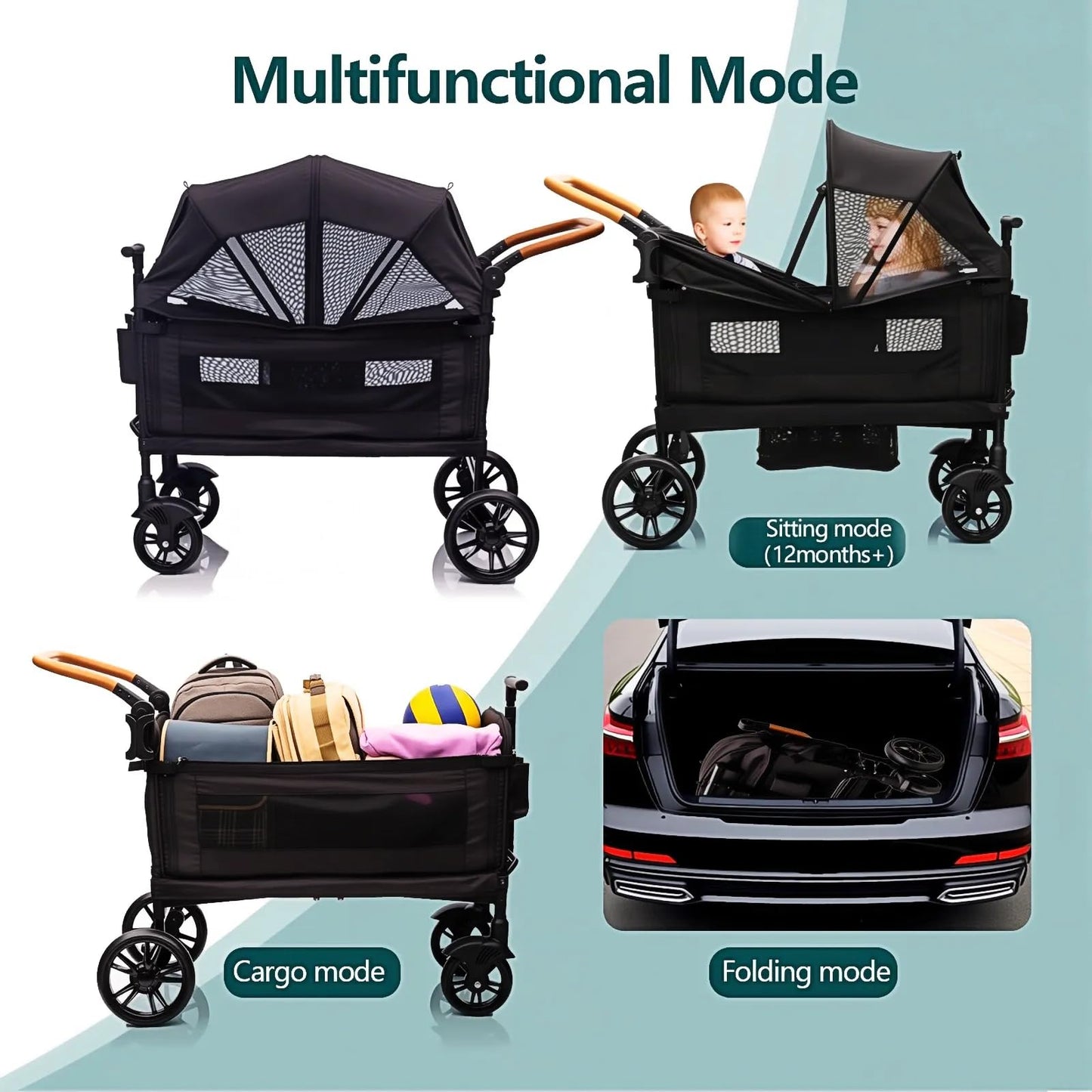 Wagon Stroller For Two All Terrain Travel