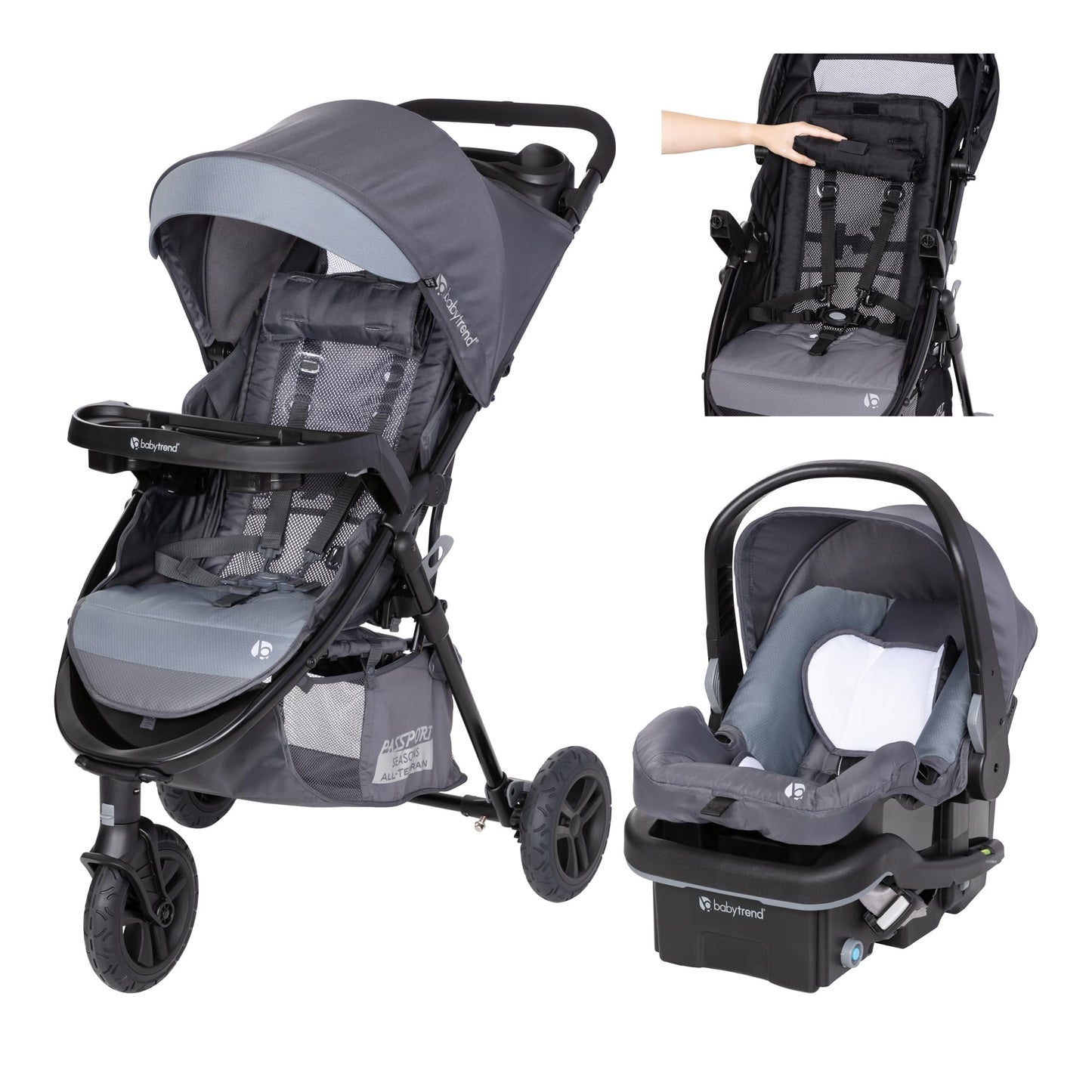 Baby Trend Passport Cargo Travel System With EZ Lift Plus Car Seat