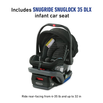 Graco Modes Nest Travel System With Slide2Me Height Adjustable Seat