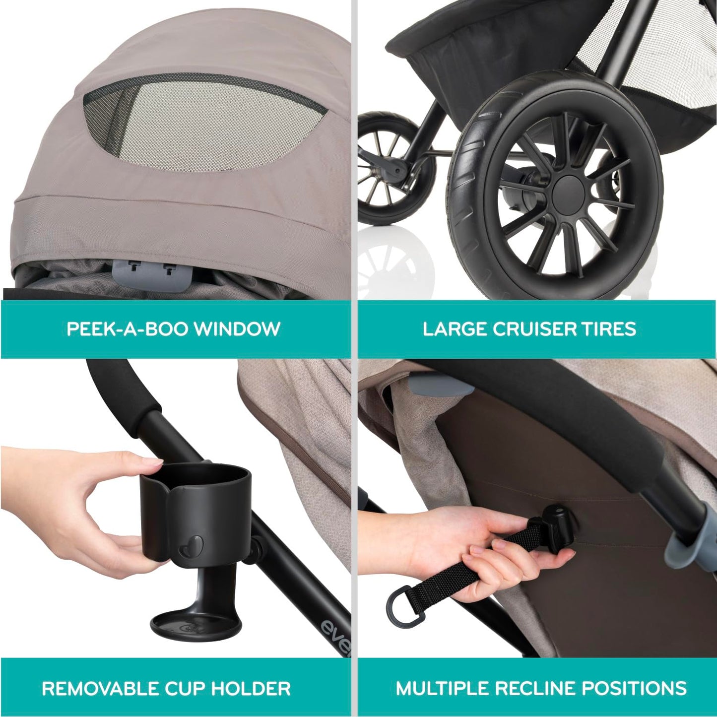 Evenflo Pivot Modular Travel System With LiteMax Infant Car Seat