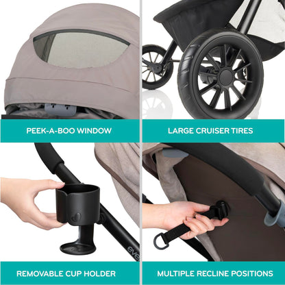 Evenflo Pivot Modular Travel System With LiteMax Infant Car Seat