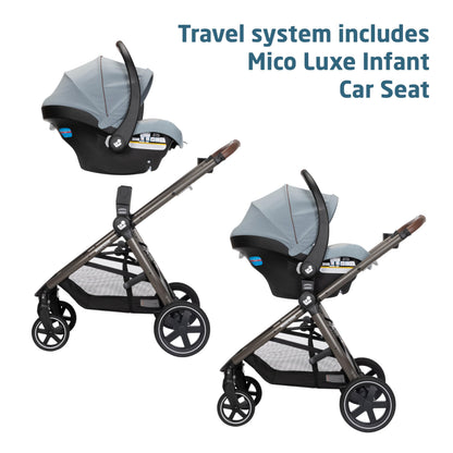 Maxi-Cosi Zelia Luxe 5 In 1 Modular Travel System With Mico Luxe Infant Car Seat