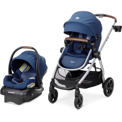 Maxi-Cosi Zelia Luxe 5 In 1 Modular Travel System With Mico Luxe Infant Car Seat
