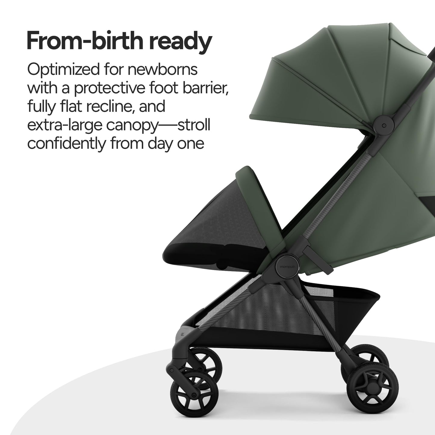 Mompush Nexis Carbon Travel Stroller Ultra Lightweight 11.5 Lb