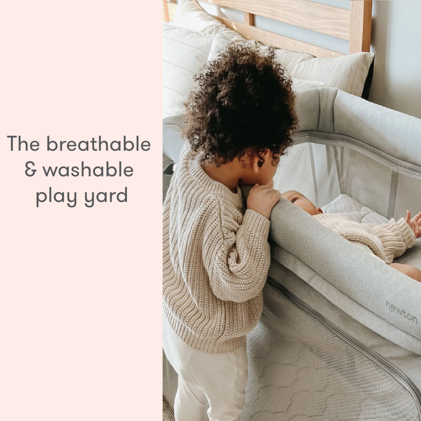 Newton Baby Deluxe Travel Crib And Play Yard - Breathable, Washable, Extra Large Surface For Sleep And Play