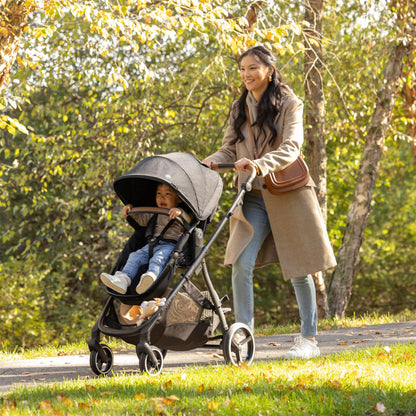 Evenflo Shyft Intuiti Travel System Revolve180 LiteMax NXT Rotating Car Seat 3 To 30 Lbs Fossil Gray