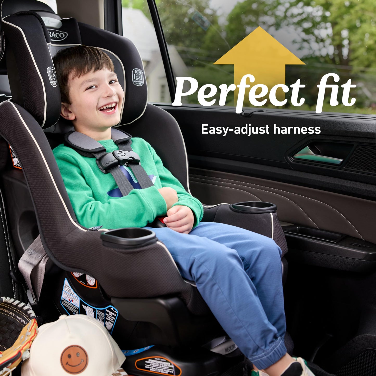 Graco Extend2Fit Convertible Car Seat With 4 Position Extension Panel For Extra Legroom