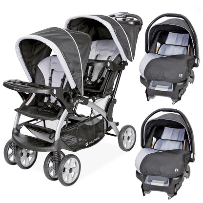 Baby Trend Double Stroller Car Seat Travel System Stormy
