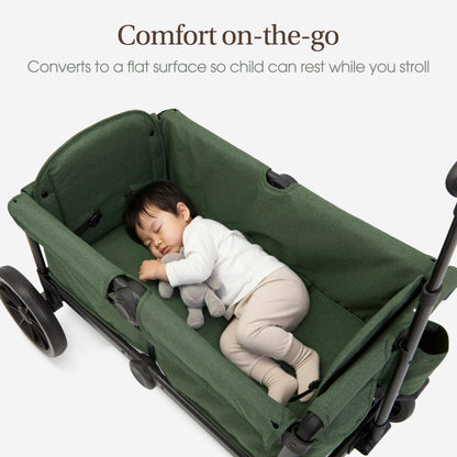 Evolur Trailblazer Wagon Double Stroller All Terrain Wheels For Smooth Outdoor Rides
