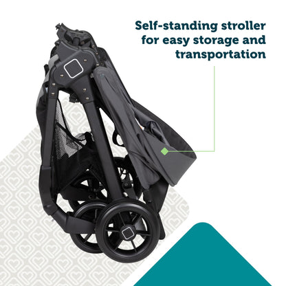 Safety 1st Smooth Ride Travel System Stroller With OnBoard FLX Infant Car Seat Easy Install And Large Canopy