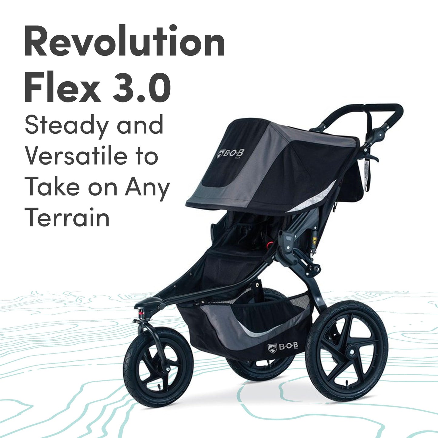 Bob Gear Revolution Flex 3.0 Duallie Jogging Stroller with Suspension