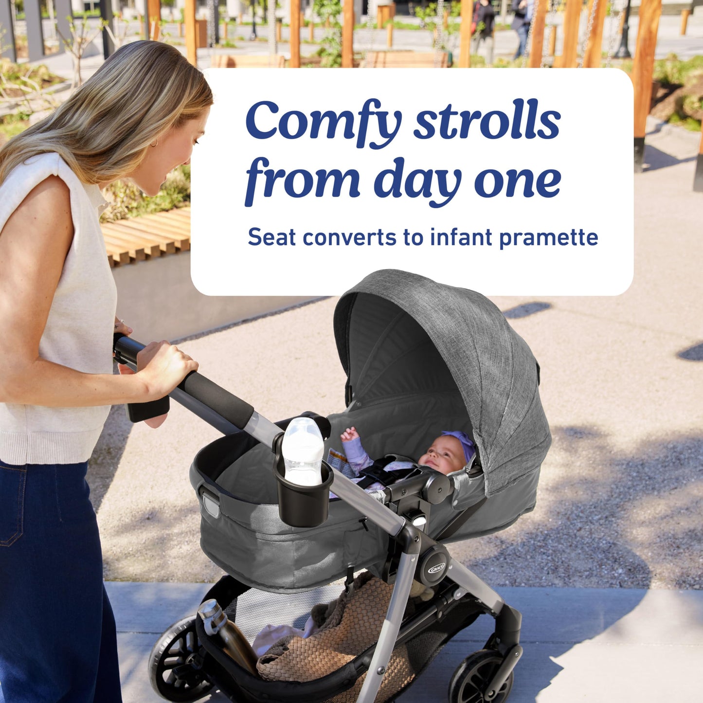 Graco Modes Pramette Travel System 3in1 Infant Car Seat Stroller