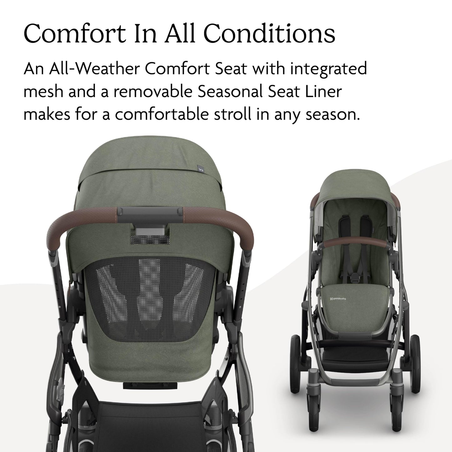 UPPAbaby Vista V3 Convertible Stroller Converts Single To Double