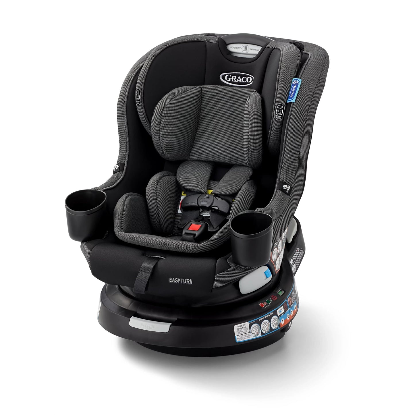 Graco EasyTurn360 2 In 1 Convertible Car Seat 360 Degree Rotation For Easy In And Out