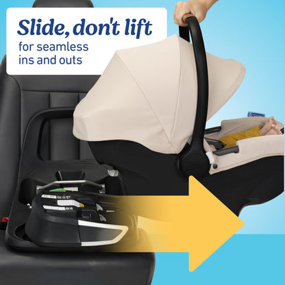 Graco Modes Nest 3in1 Travel System With SnugRide Turn and Slide Rotating Rear Facing Car Seat