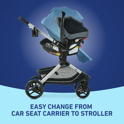 Graco Modes Nest Travel System With Slide2Me Height Adjustable Seat