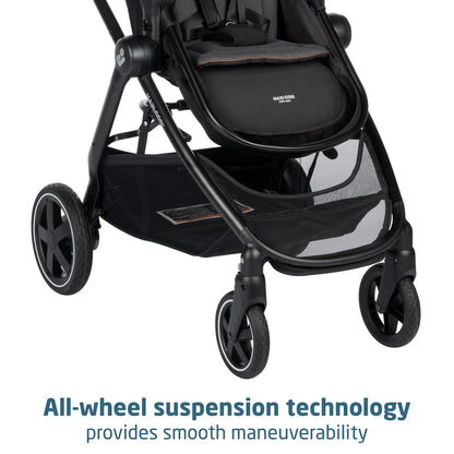 Maxi-Cosi Zelia Luxe 5 In 1 Modular Travel System With Mico Luxe Infant Car Seat