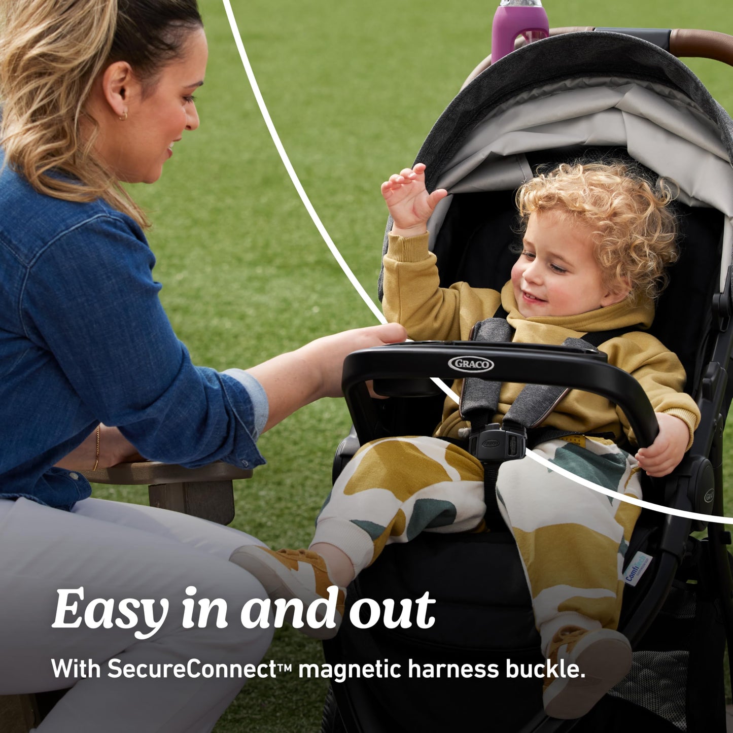 Graco Outpace LX All-Terrain 3-Wheel Stroller Travel System Ready One-Hand Fold In-Seat Suspension