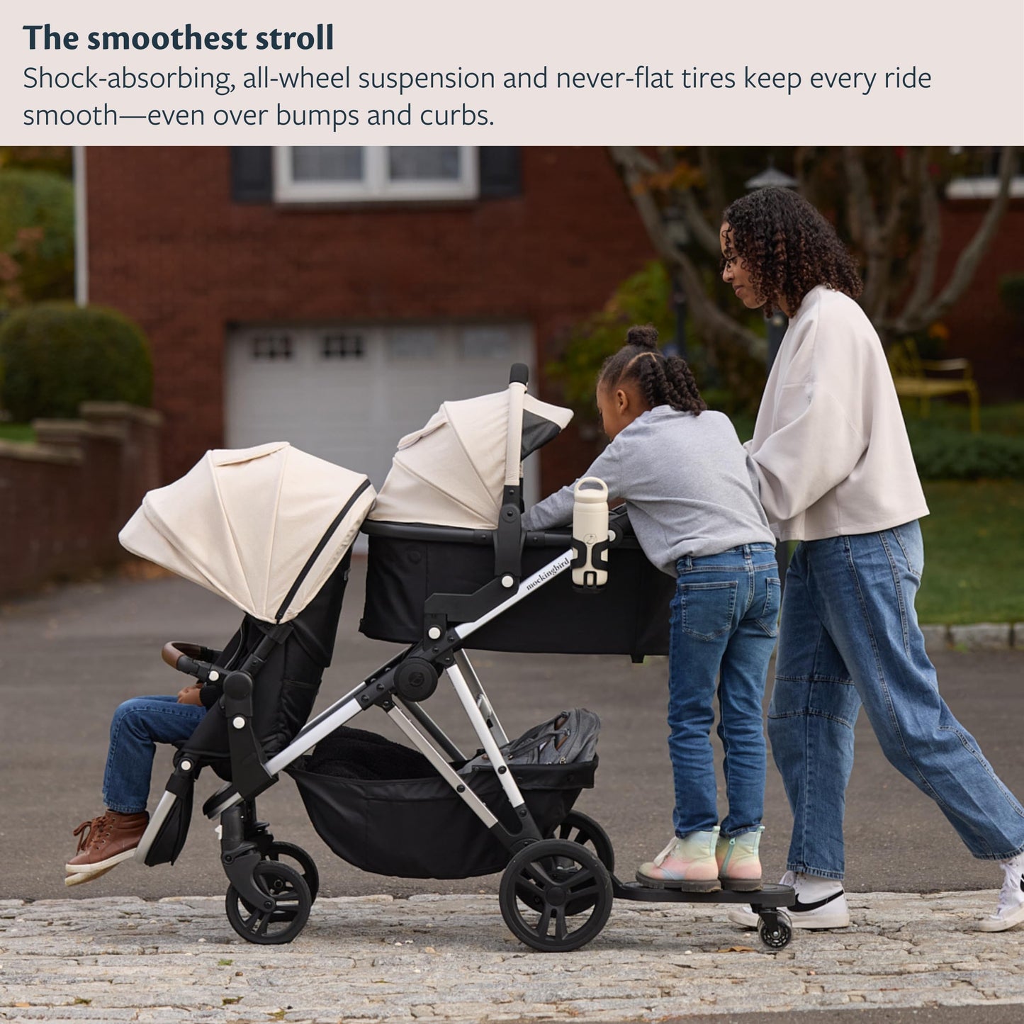 Mockingbird Single-To-Double Stroller 3.0 Travel System Compatible