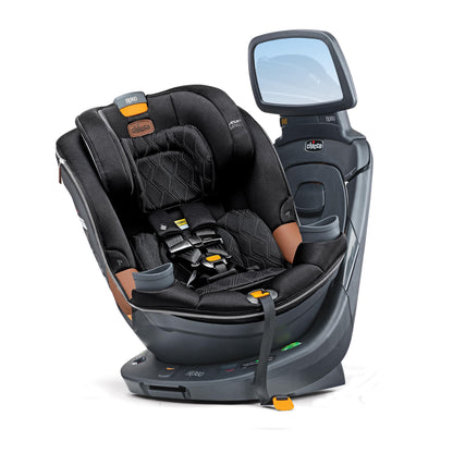Chicco Fit360 ClearTex Rotating Convertible Car Seat With 360 Degree Rotation And Lever Lock System Obsidian Black