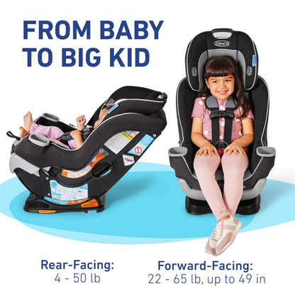 Graco Extend2Fit Convertible Car Seat With 4 Position Extension Panel For Extra Legroom