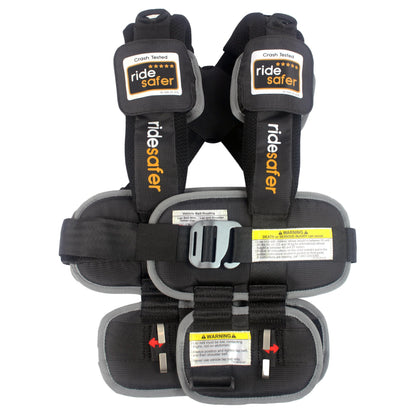RideSafer Portable Car Seat Small Black Lightweight For Travel And Everyday Child Safety