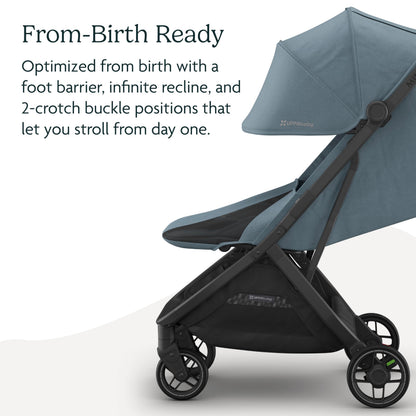 UPPAbaby Minu V3 Travel Stroller Lightweight One Hand Fold For Easy Overhead Travel