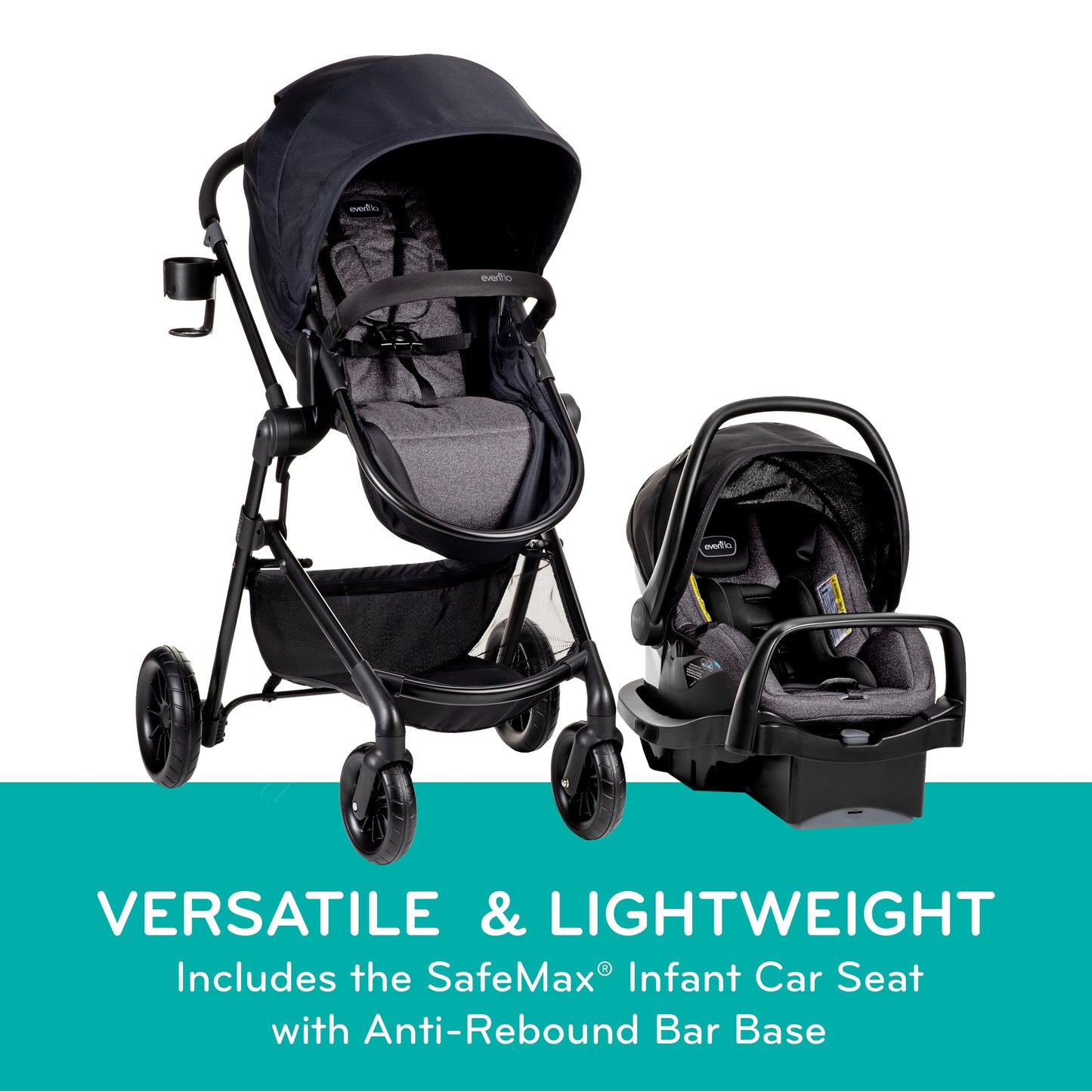 Evenflo Pivot Modular Travel System with SafeMax Car Seat