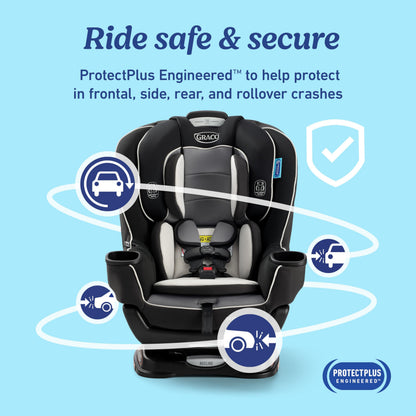 Graco Extend2Fit Convertible Car Seat With 4 Position Extension Panel For Extra Legroom