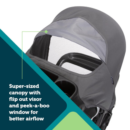 Safety 1st Smooth Ride Travel System Stroller With OnBoard FLX Infant Car Seat Easy Install And Large Canopy