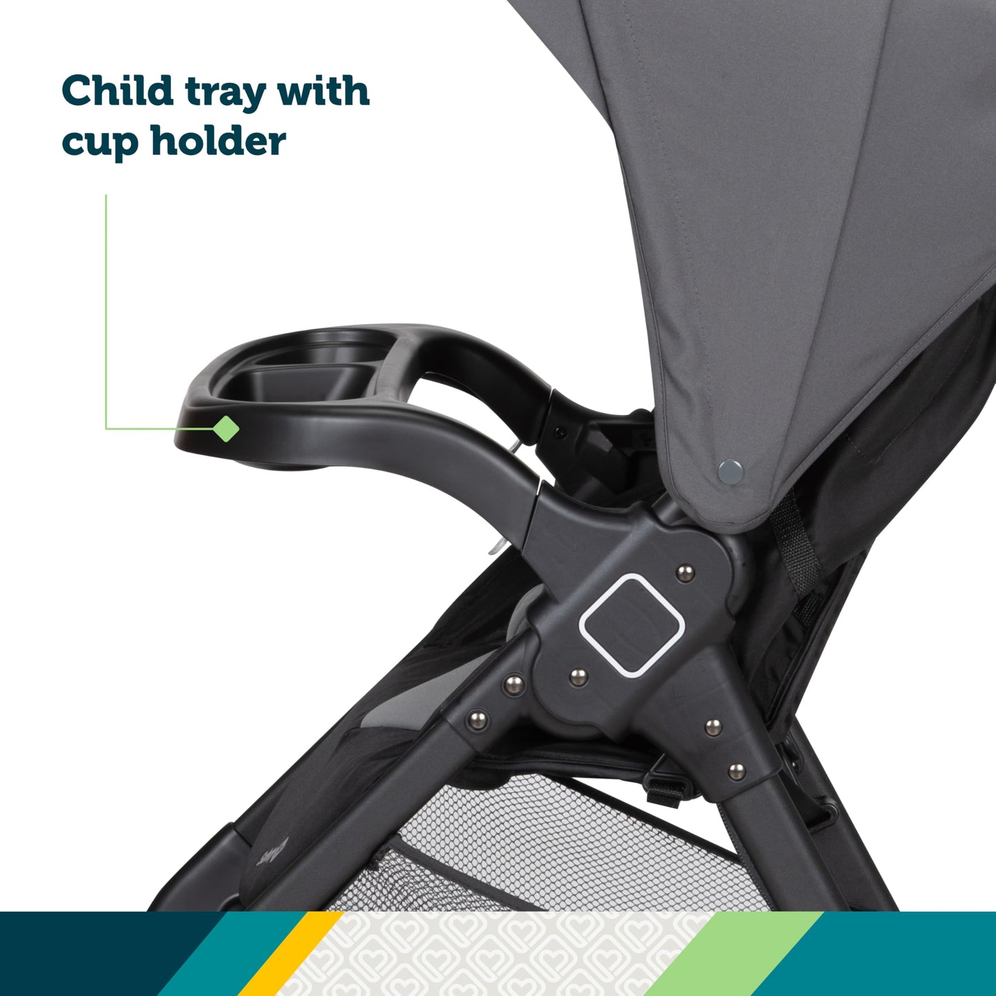 Safety 1st Smooth Ride Travel System Stroller With OnBoard FLX Infant Car Seat Easy Install And Large Canopy