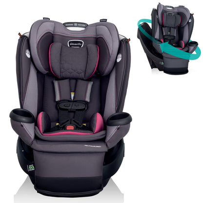 Evenflo Revolve360 Extend Rotational All In One Convertible Car Seat with 360 Degree Rotation and Extended Rear Facing
