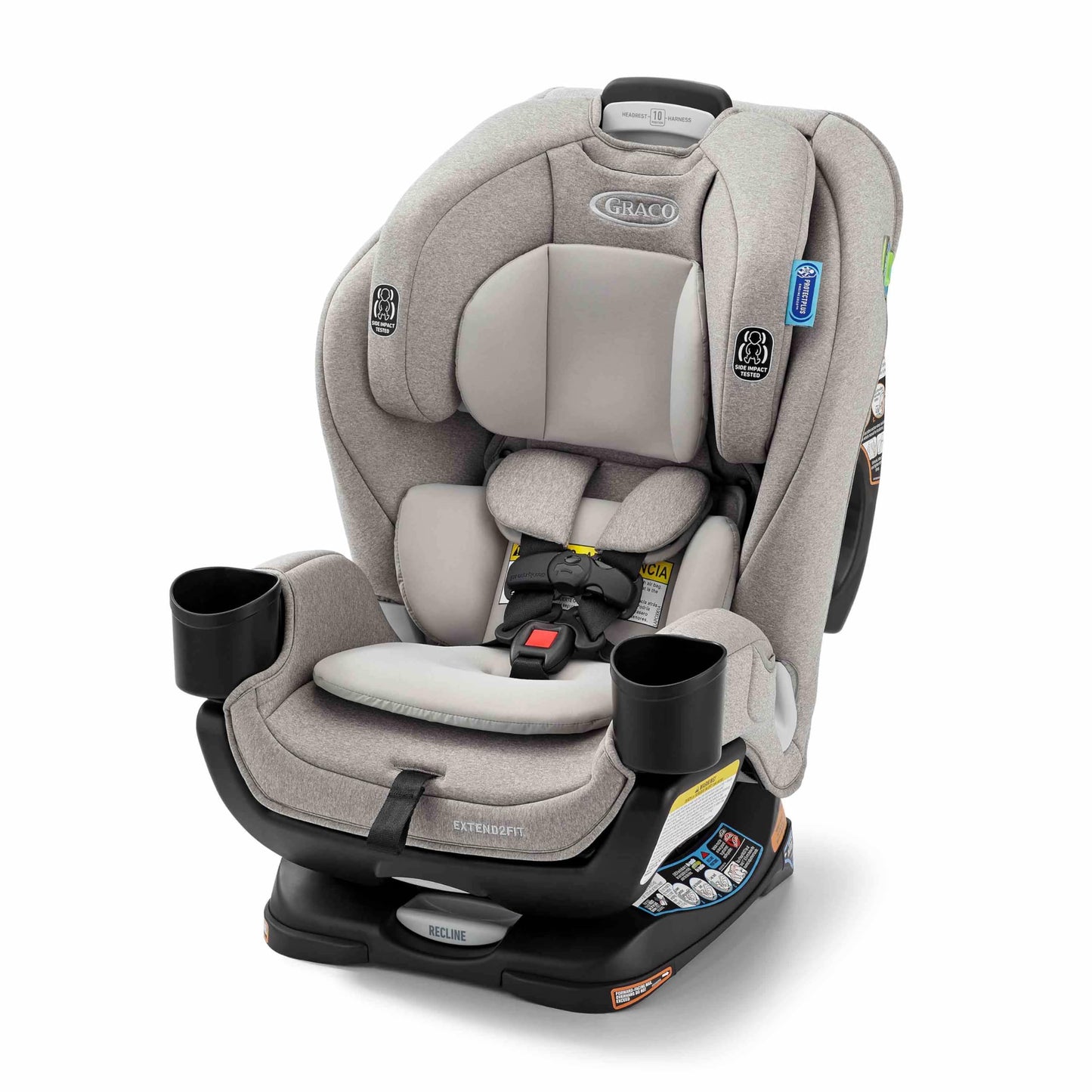 Graco Extend2Fit Convertible Car Seat With 4 Position Extension Panel For Extra Legroom